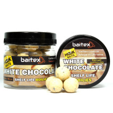 Бойли Baitex варені Classic Fluo White Chocolate 14 мм (50 шт)