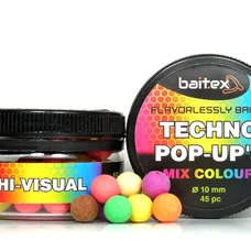 Бойли Baitex Tehno Pop-Ups color mix 10мм (45шт)