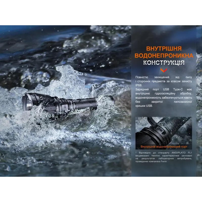 Далекобійний ліхтар Fenix HT18R Далекобійний ліхтар Fenix HT18R