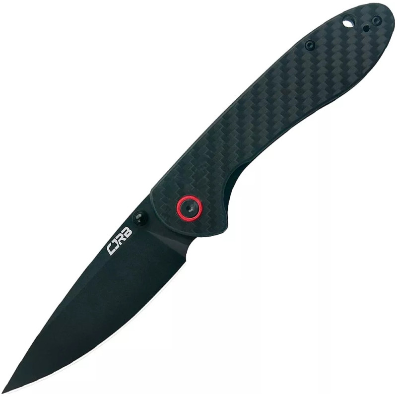 Нож CJRB Feldspar Black Blade, AR-RPM9 Steel, CF, ц:black