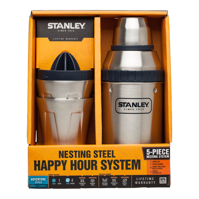 Набір Stanley Adventure - шейкер 0.59 Л та 2 чашки 0.21 Л стальний_наб