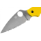 Ніж Spyderco Salt UK Penknife, LC200N, полусеррейтор ц:yellow