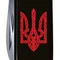 SPARTAN UKRAINE 91мм,12функ,чорн ,штоп ,Трезубець плетений червон.