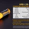 Акумулятор 18650 Fenix (2600 mAh) micro usb зарядка