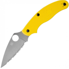 Ніж Spyderco Salt UK Penknife, LC200N, полусеррейтор ц:yellow