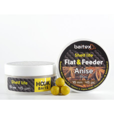 Бойли Baitex варені Flat & Feeder Anise 10 мм (45 шт)