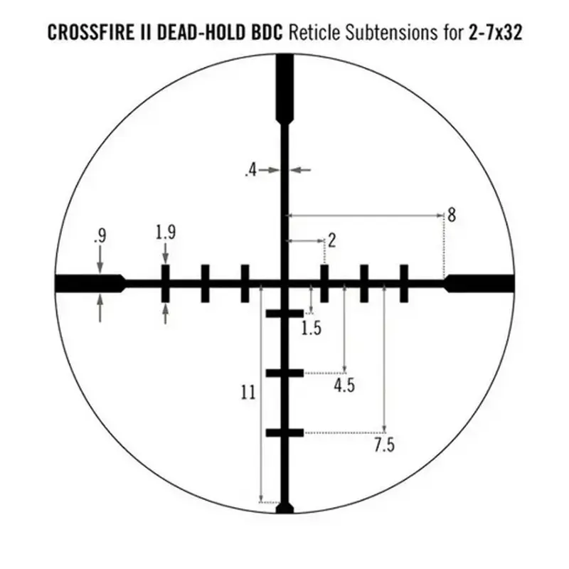 Приціл оптичний Vortex Crossfire II 2-7x32 BDC (CF2-31003) Приціл оптичний Vortex Crossfire II 2-7x32 BDC (CF2-31003)