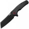 Нож CJRB Crag Black Blade, AR-RPM9 Steel, CF, ц:black