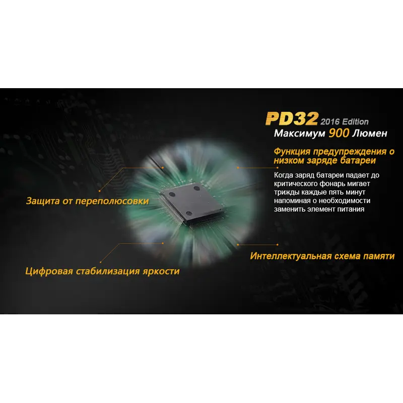 Ліхтар ручний Fenix PD32 2016 Ліхтар ручний Fenix PD32 2016