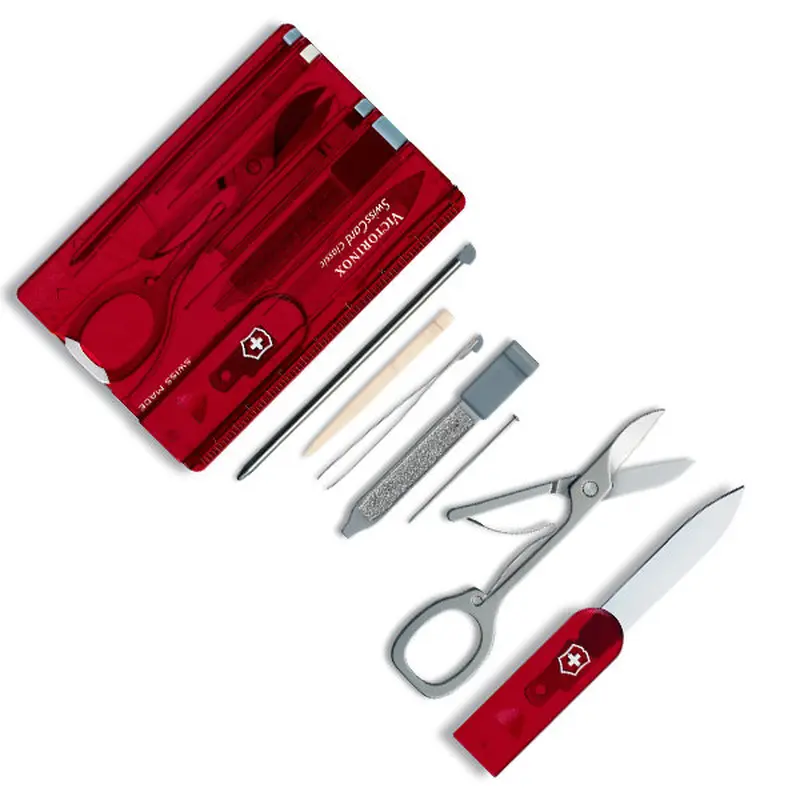 0.7100.T Набір Victorinox Swiss Card Rubi червоний 0.7100.T Набір Victorinox Swiss Card Rubi червоний