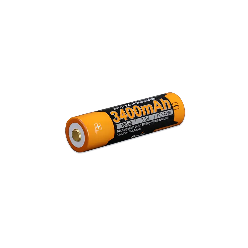 Акумулятор 18650 Fenix (3400 mAh) micro usb зарядка Акумулятор 18650 Fenix (3400 mAh) micro usb зарядка