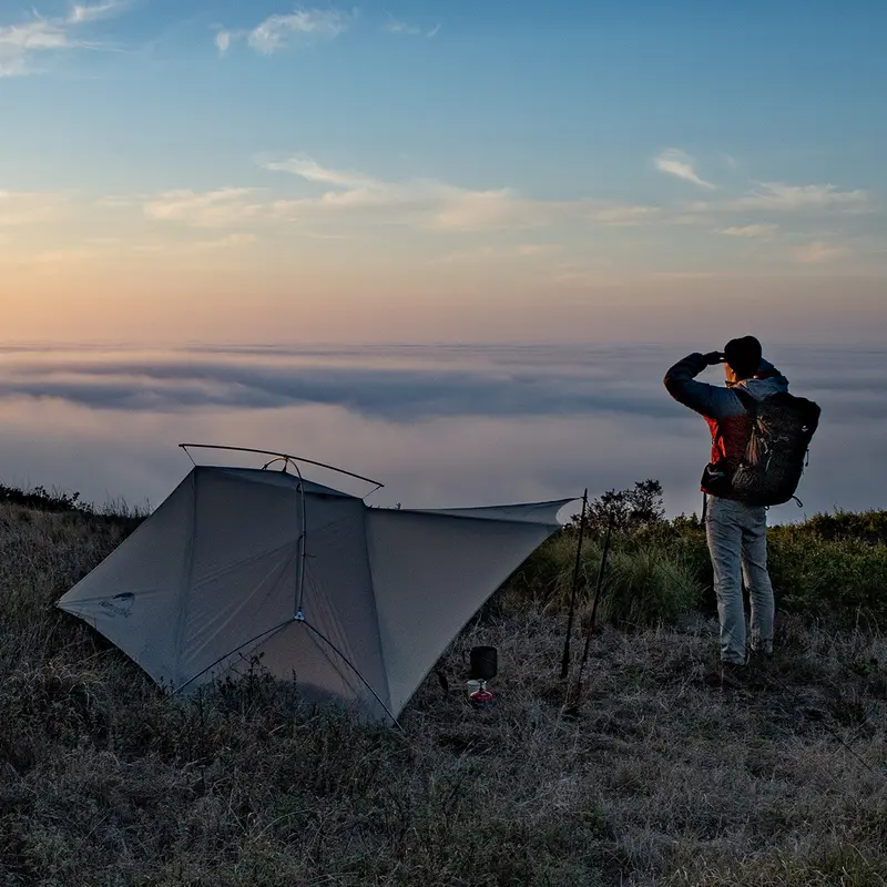 Намет надлегкий двомісний Naturehike VIK II, NH19ZP003-1, 15D , білий Намет надлегкий двомісний Naturehike VIK II, NH19ZP003-1, 15D , білий