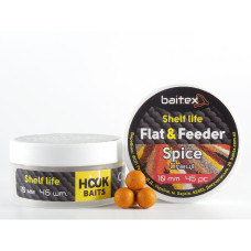 Бойли Baitex варені Flat & Feeder Spice 10 мм (45 шт)