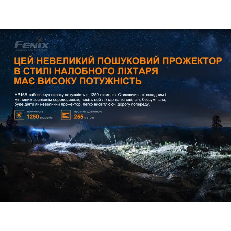Ліхтар налобний Fenix HP16R Ліхтар налобний Fenix HP16R