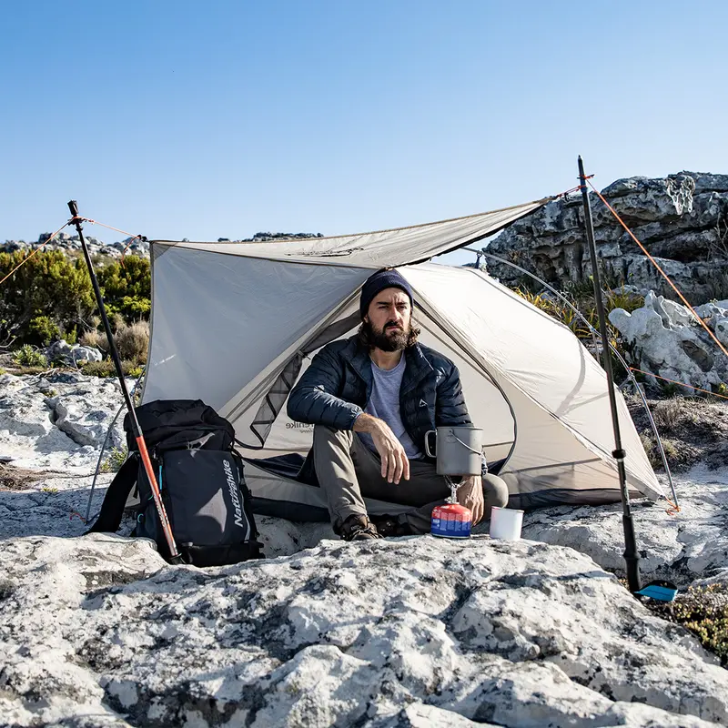 Намет надлегкий двомісний Naturehike VIK II, NH19ZP003-1, 15D , білий Намет надлегкий двомісний Naturehike VIK II, NH19ZP003-1, 15D , білий