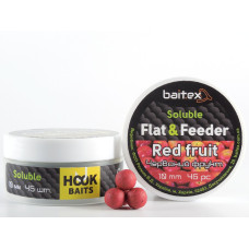 Бойли Baitex пилящі Flat & Feeder Red Fruit 10 мм (45 шт)