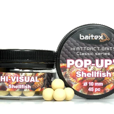 Бойли Baitex Pop-Ups Shellfish 10 мм (45 шт)