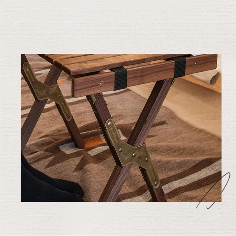 Стіл розкладний Naturehike HTM Roll Table NH21JJ001, дерево, Розмір M, чорний горіх Стіл розкладний Naturehike HTM Roll Table NH21JJ001, дерево, Розмір M, чорний горіх