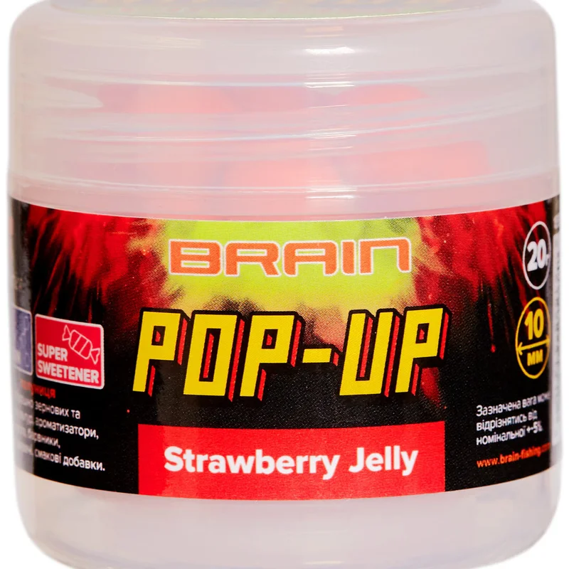 Бойли Brain Pop-Up F1 Strawberry Jelly (клубника) 10mm 20g