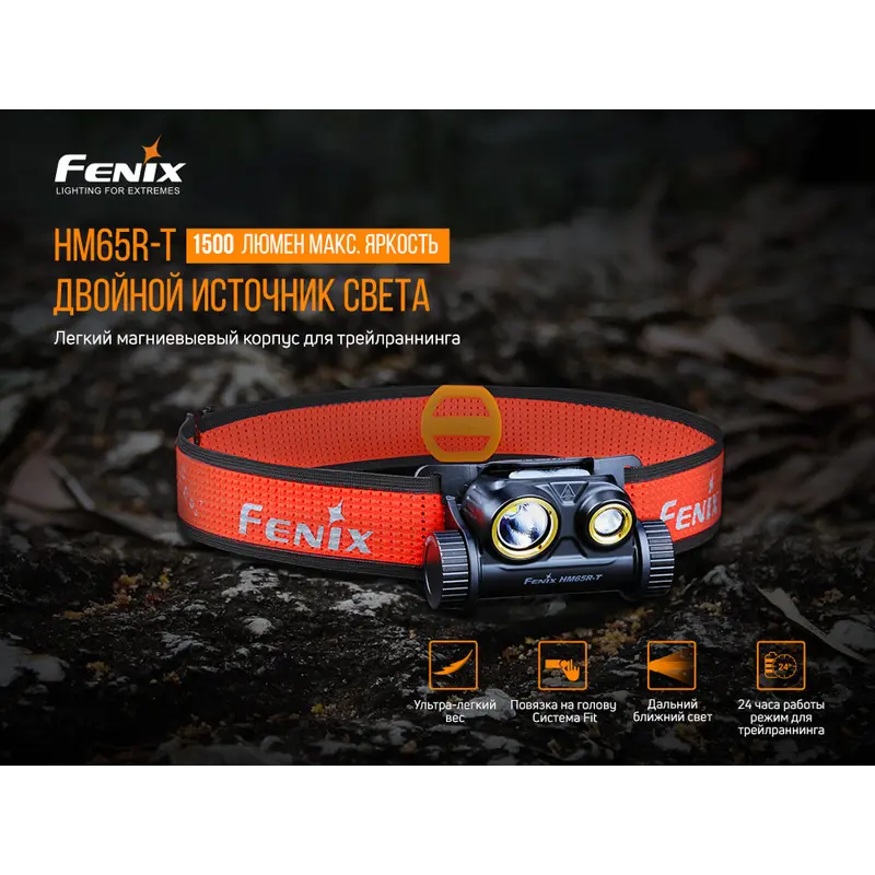 Ліхтар налобний Fenix HM65R-T Ліхтар налобний Fenix HM65R-T