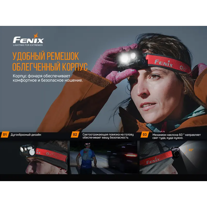 Ліхтар налобний Fenix HM65R-T Ліхтар налобний Fenix HM65R-T