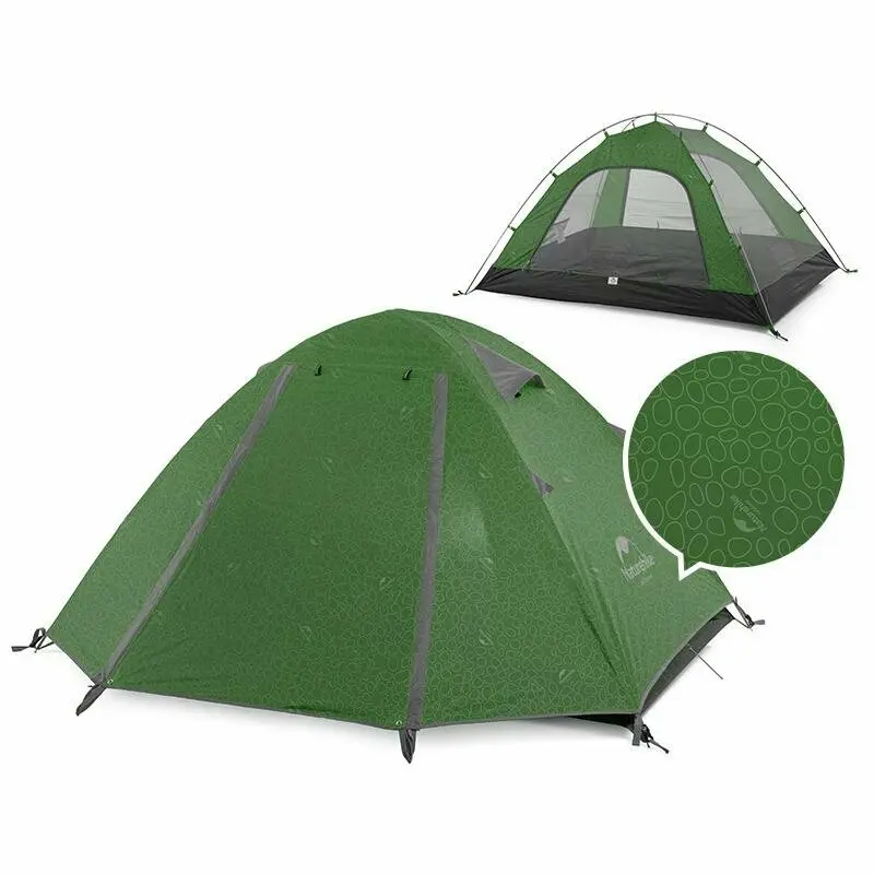 Намет чотиримісний Naturehike P-Series NH18Z044-P, 210T65D, темно-зелений Намет чотиримісний Naturehike P-Series NH18Z044-P, 210T65D, темно-зелений