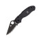 Ніж складний Spyderco Para 3 Black Blade FRN, серрейтор (С 223SBBK)