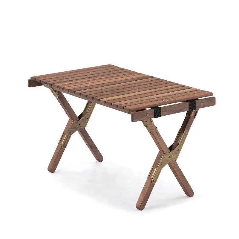 Стіл розкладний Naturehike HTM Roll Table NH21JJ001, дерево, Розмір M, чорний горіх Стіл розкладний Naturehike HTM Roll Table NH21JJ001, дерево, Розмір M, чорний горіх