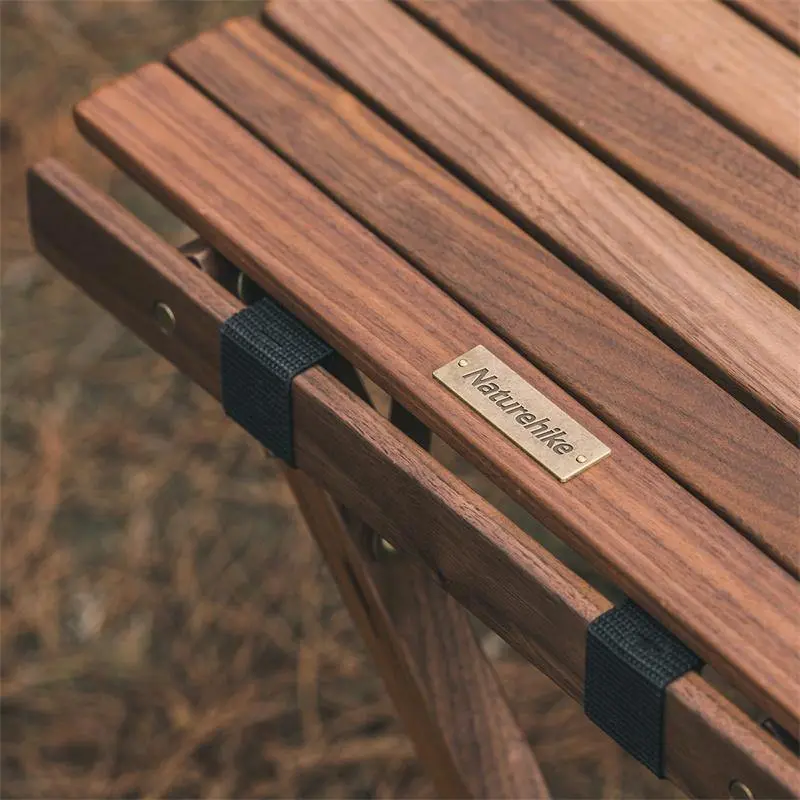 Стіл розкладний Naturehike HTM Roll Table NH21JJ001, дерево, Розмір M, чорний горіх Стіл розкладний Naturehike HTM Roll Table NH21JJ001, дерево, Розмір M, чорний горіх