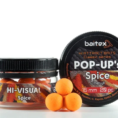 Бойли Baitex Pop-Ups Spice 15мм (20шт)