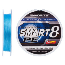 Шнур Favorite Smart PE 8x 150м (sky blue) #1.5/0.202mm 17lb/11.4kg