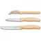 Набор кухонный Victorinox SwissClassic Paring Set 3шт с св.оранж. ручкой (2 ножа, овощечистка Universal) (GB)