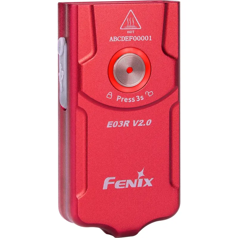 Ліхтар наключний Fenix E03R V2.0, червоний Ліхтар наключний Fenix E03R V2.0, червоний