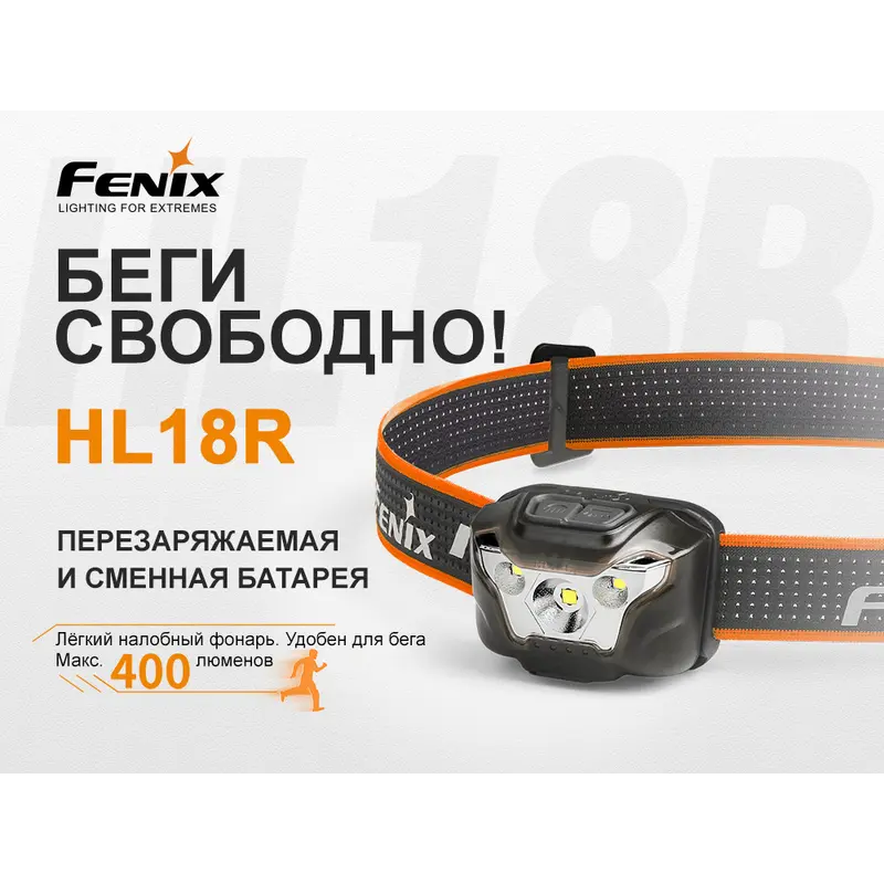 Ліхтар налобний Fenix HL18R блакитний Ліхтар налобний Fenix HL18R блакитний