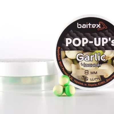 Бойли Baitex Pop-Ups Garlic 8 мм (40шт)