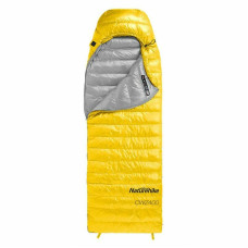 Спальник з натуральним пухом Naturehike CWZ400 NH19W400-Z, (7°C), p-р L, жовтий