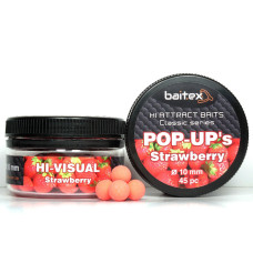 Бойли Baitex Pop-Ups Strawberry 10 мм (45 шт)