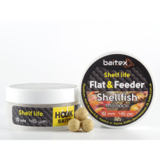 Бойли Baitex варені Flat & Feeder Shellfish 10 мм (45 шт)