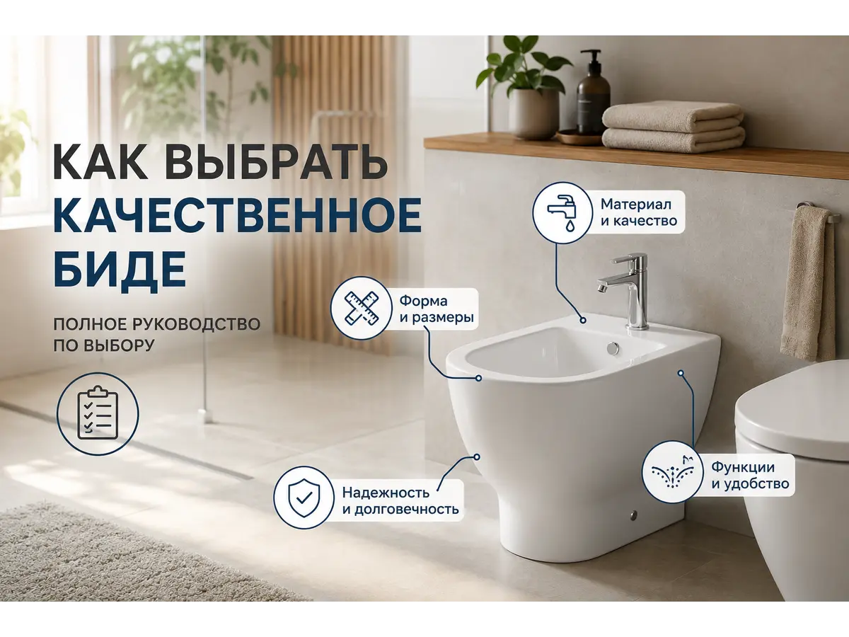 Как выбрать качественное биде: на что обратить внимание