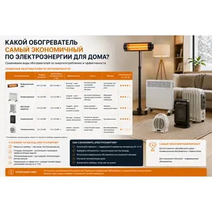 Какой обогреватель самый экономичный по электроэнергии для дома?