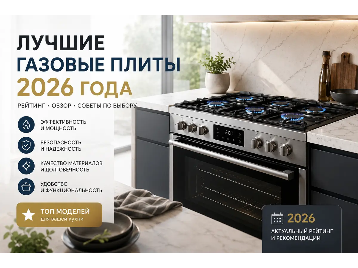 Лучшие газовые плиты 2026 года: рейтинг и советы по выбору