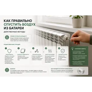 Как правильно спустить воздух из батареи — действенные методы