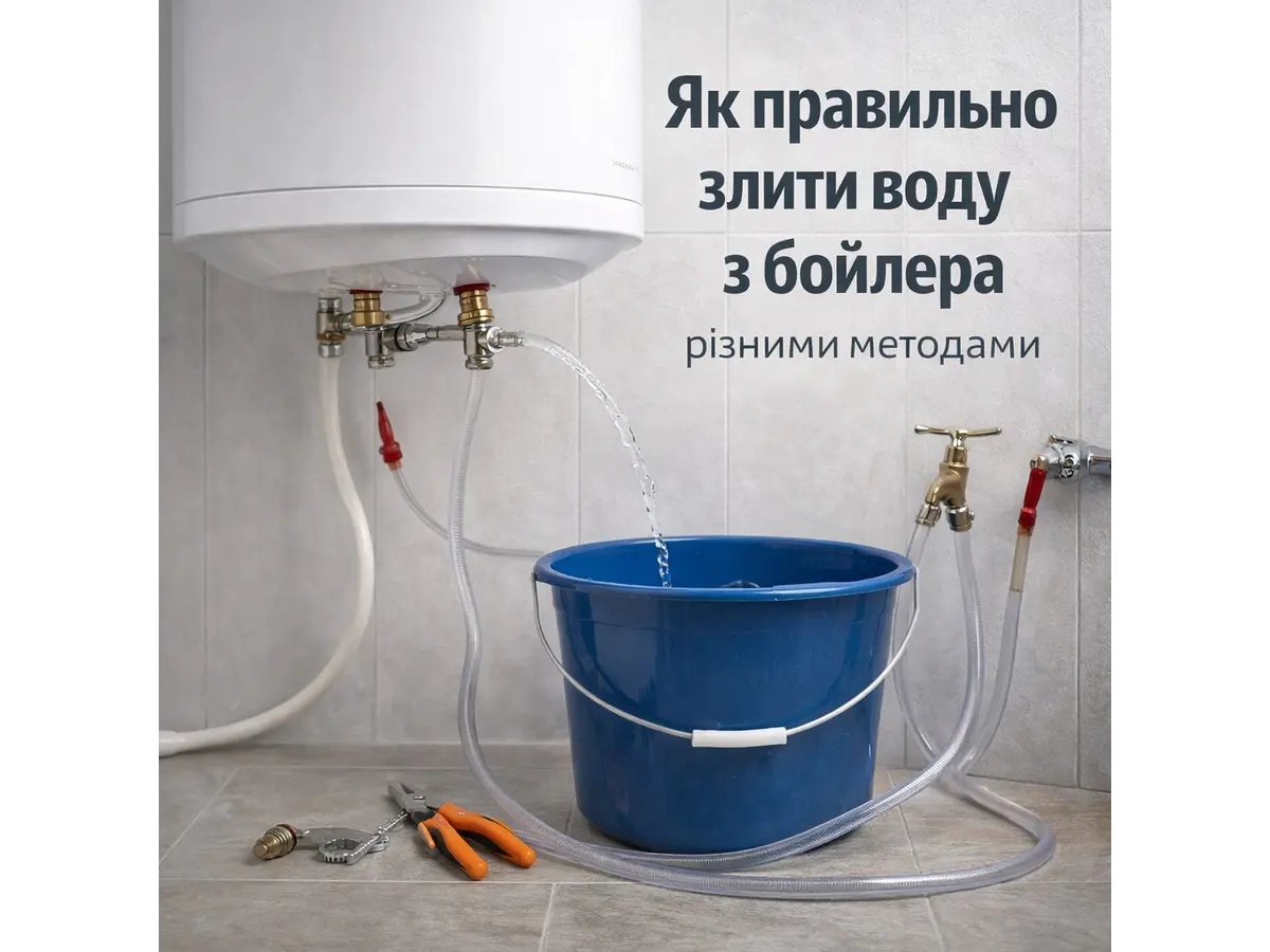 Как правильно слить воду из бойлера разными методами