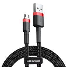 Кабель Baseus Cafule USB-microUSB, 1.5A, 2м Black/Red (CAMKLF-C91)