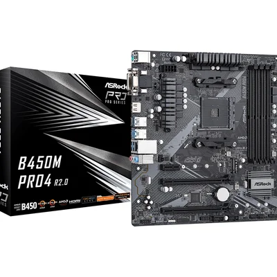 Материнська плата ASRock B450M Pro4 R2.0 Socket AM4