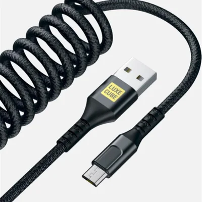 Кабель Luxe Cube Dynamic USB - micro USB (M/M), 1.5 м, Black (4446689101236)