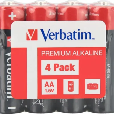 Батарейка Verbatim Alkaline AA/LR06 4шт