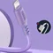Кабель ColorWay USB - Lightning (M/M), soft silicone, 2.4 А, 1 м, Purple (CW-CBUL044-PU)