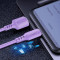 Кабель ColorWay USB - Lightning (M/M), soft silicone, 2.4 А, 1 м, Purple (CW-CBUL044-PU)