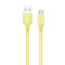 Кабель ColorWay USB - USB Type-C (M/M), soft silicone, 2.4 А, 1 м, Yellow (CW-CBUC043-Y)